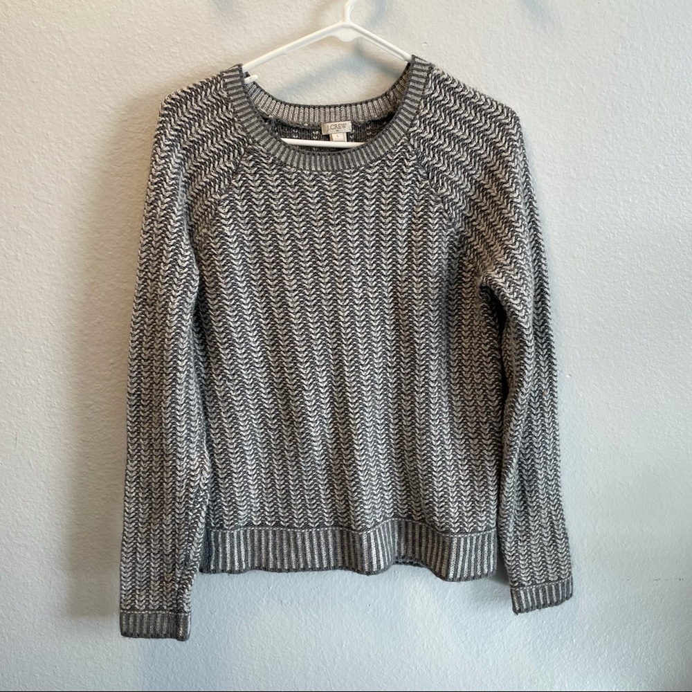 J. Crew grey crewneck sweater